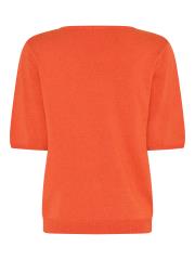 Lundgaard strik t-shirt - Orange