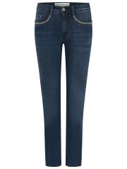 Cero jeans Magic fit model BOTTOM UP - 72 cm. - mørkeblå med slid effekt